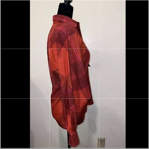 Vintage Ted Lapidus Plaid Blouse 38 - Picture 4 of 7
